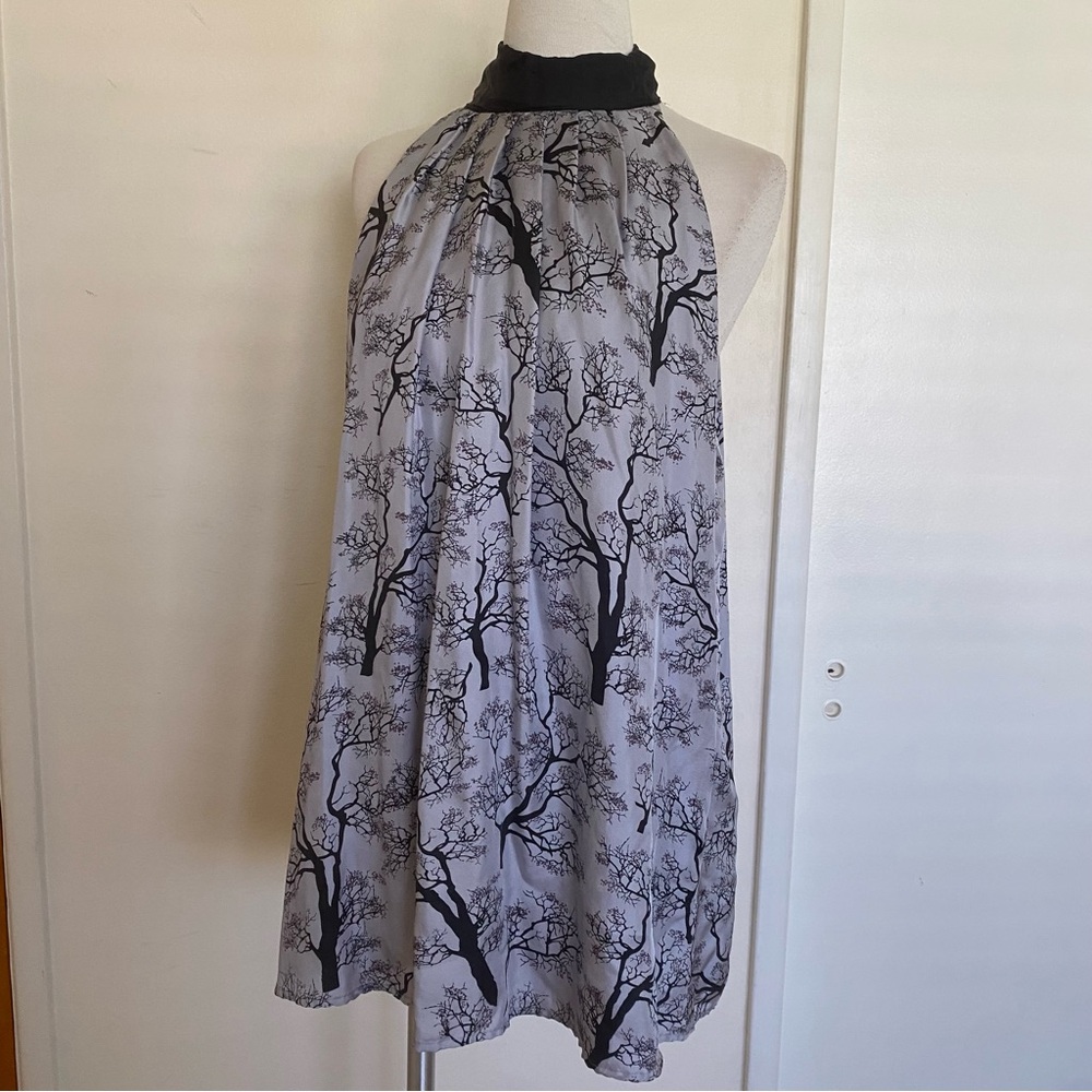 Grace & Desire Silk High Neck Blouse